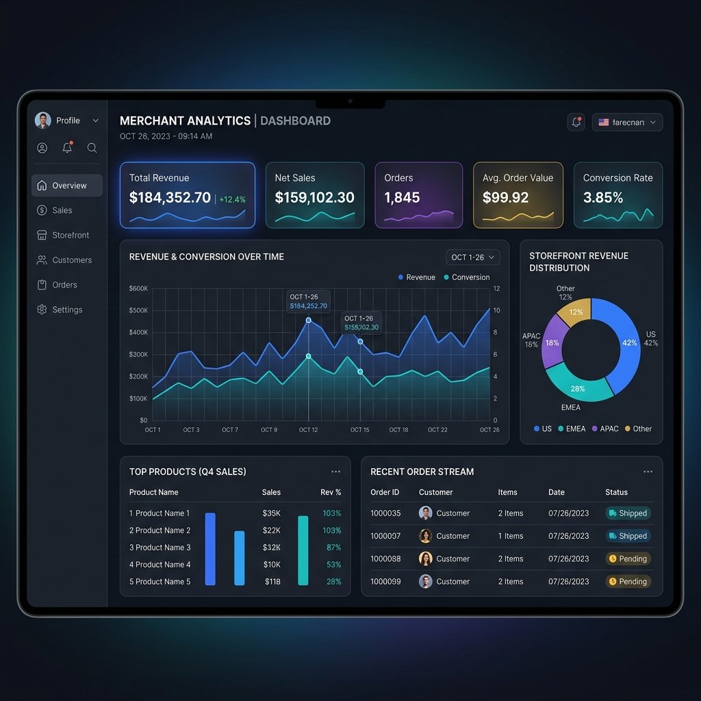 Frostrek Omnichannel E-commerce Analytics Dashboard